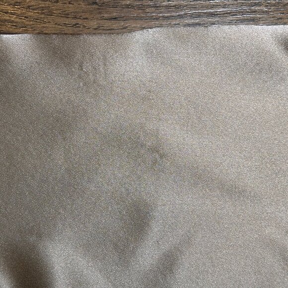 Nili Lotan 100% Silk Vara Top Gold Mock Neck halter Blouse Quiet Luxury Preppy - Picture 10 of 11